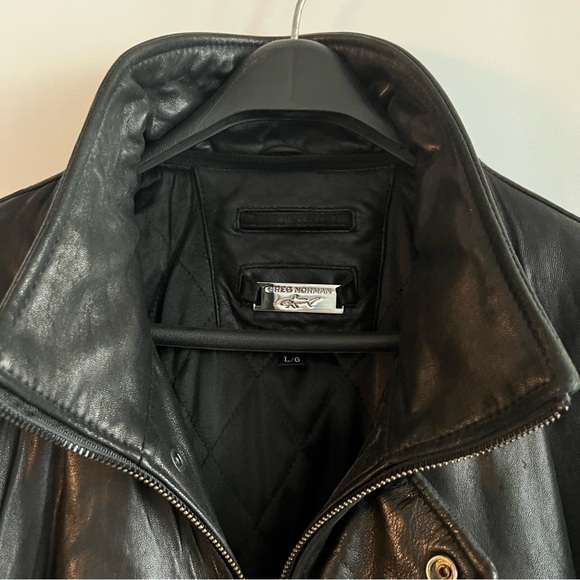 Greg Norman Lined Leather Jacket - Picture 4 of 14